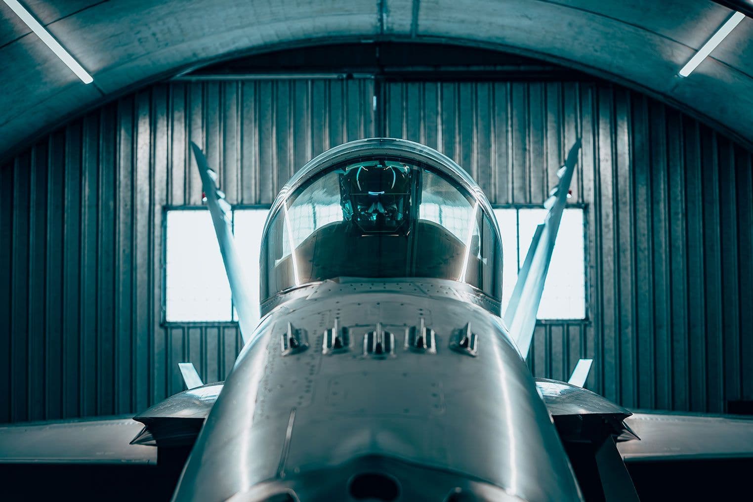 Militärpilot Jet kurz vor dem Start